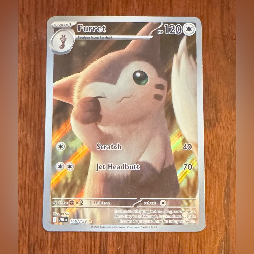 Furret Illustration Rare 168/159 – Pokémon Journey Together –Holo Card